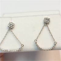 Certified10K  Diamond(0.51Ct,Si2-I1,F-G) Earrings