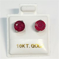 $400 10K  Ruby(2.1ct) Earrings