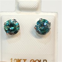 $550 10K  Moissanite(1.6ct) Earrings