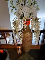 MODERN TALL BROWN FLOWER VASE