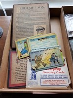 LOT VTG. WWII COMIC POST CARDS- GREETING CARDS