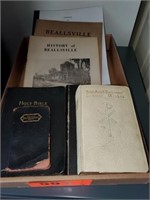 FLAT BIBLES- HISTORY OF BEALLSVILLE ITEMS