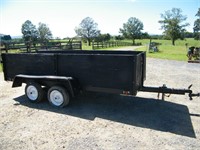 Tandem Axle Farm Trailer w/ 2' ball 11' x 52" wide