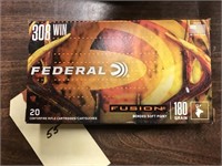 Federal 308 WIN. Ammo 180 Grain 20 In Box