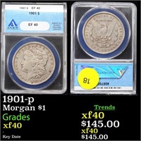 1901-p Morgan $1 Graded xf40