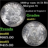 1889-p vam 14 I3 R5 Morgan $1 Grades GEM+ Unc