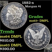 1882-s Morgan $1 Grades Select Unc+ DMPL