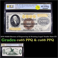 PCGS 1878 $5000 Bureau of Engraving & Printing Leg