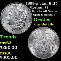 1899-p vam 6 R5 Morgan $1 Grades Unc Details