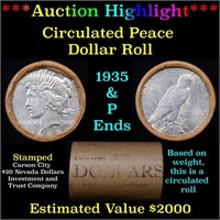 ***Auction Highlight*** Full solid Date Peace silv