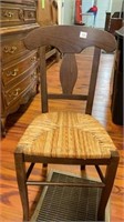 Wood and wicker chair