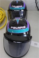 2 Polaris Snowmobile Helmets