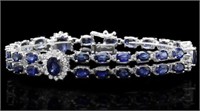 AIGL $ 21,850 24.50 Cts Sapphire Diamond Bracelet