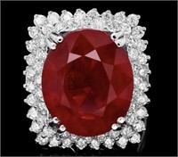 AIGL $ 14,600 19 Cts Ruby Diamond Ring