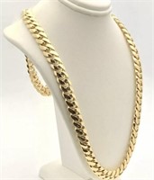 14 Kt 10MM Miami Cuban Link Solid Gold Chain