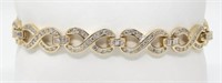 3.50 Cts Diamond Eternity Bracelet 14 Kt