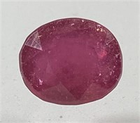 Certified 5.55 Cts Natural Oval Cut Ruby