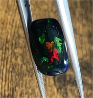 Certified 4.05 Cts Natural Ethiopian Black Opal