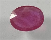 Certified 5.35 Cts Natural Oval Cut Ruby 1 / 5
