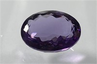10.85 Cts Natural Oval Cut Amethyst