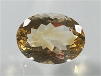 10.75 Cts Natural Oval Cut Citrine