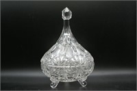 Footed Crystal Candy Dish