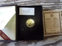 Can $100 22k gold proof coin,