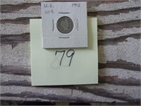 1912 10 cent piece