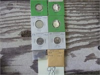 8 Canadian coins, 62 penny, uncirculated, 61 nickd