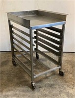 Stainless Steel Rolling Tray Cart