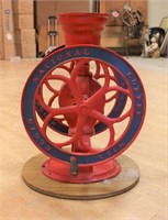 Vintage double wheel National Coffee grinder