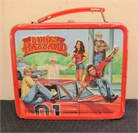 Vintage metal Dukes of Hazzard lunchbox w/ thermos