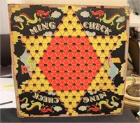 Vintage Ming Checkers set w/ marbles