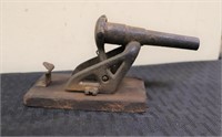 Vintage cast iron cannon, 5 1/2in