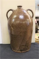 Signed brown drip 2 handle jug