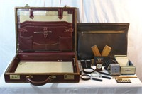 Leather Briefcase, File Carrying Case & More