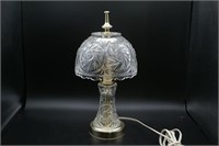 Vintage Small Crystal Table Lamp