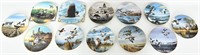 (12) Collectible Various Plates with COA
