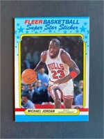 1988 Fleer Super Star Sticker Michael Jordan NRMT