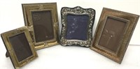 Lot Of 4 Antique Sterling Silver Frames