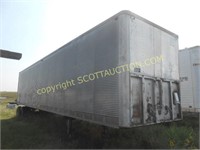 Fruehauf 40' semi van trailer, for storage,