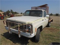 1984 Chevrolet 30 4x4 SRW flatbed pickup,