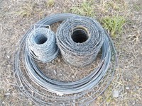 (2) Partial Rolls Barbwire & Brace Wire