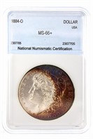 1884-O Morgan NNC MS-66+ $550 GUIDE