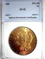 1889 Morgan NNC MS-66 $850 GUIDE