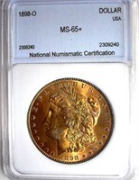 1898-O Morgan NNC MS-65+ $550 GUIDE