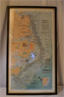 Nat Geo "Ghost Fleet of the Outer Banks"Framed Map