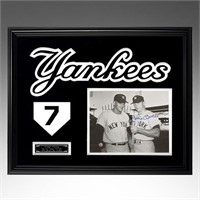 Mickey Mantle New York Yankees Framed Signed GFA