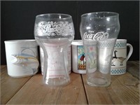 Vintage Pepsi & Coca-Cola Glasses