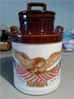 McCoy Carved Wooden Eagle Canister